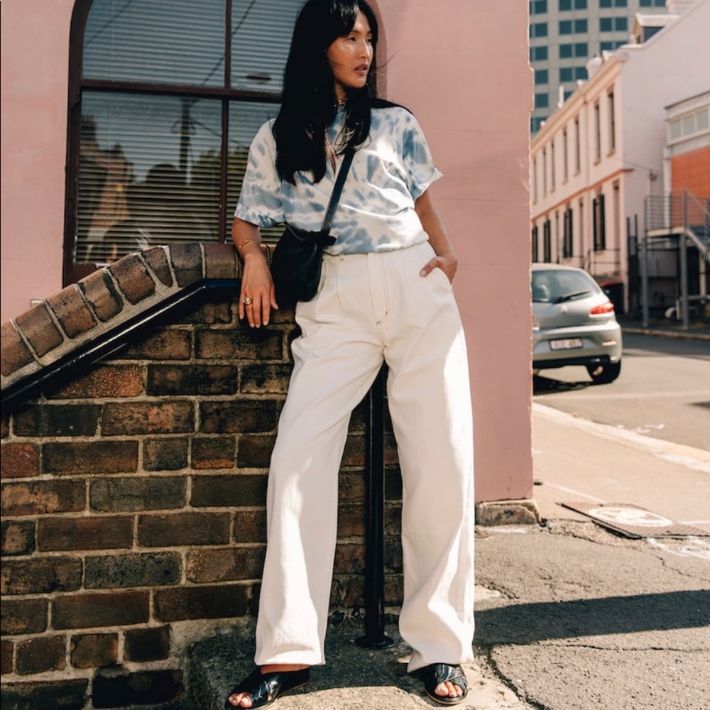 Goldsign Wide Leg Denim Trousers